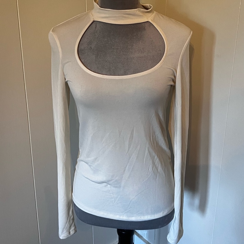 NWT Vero Moda Long Sleeve Top, Cream, Medium